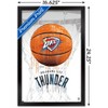 Trends International NBA Oklahoma City Thunder - Drip Basketball 21 Framed Wall Poster Prints - 3 of 4