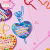 Joyfy 28 Pack Valentine's Day Gift Set: Greeting Cards with Colorful Reusable Crazy Loop Straws | Fun Classroom Exchange Prizes - 4 of 4
