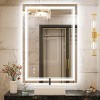 LED Bathroom Mirror Rectangle Mirror With Light Toilet Mirror With Adjustable LED Color Temperatures,Anti-Fog,Wall Mounted Mirror-The Pop Home - 2 of 4