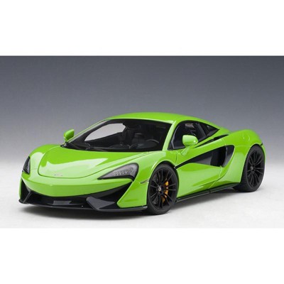 McLaren 570S Mantis Green with Black Wheels 1/18 Model Car by Autoart