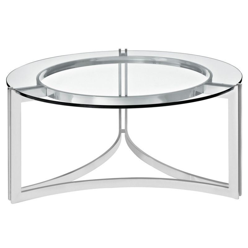 Signet Stainless Steel Coffee Table Silver - Modway, 1 of 6