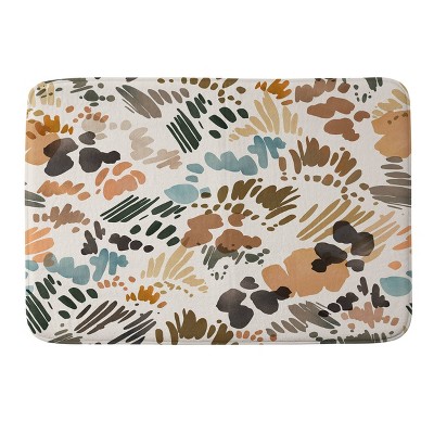 Modern Abstract Of Brush Stroke Memory Foam Bath Mat - Deny Designs ...