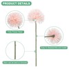 Unique Bargains Plastic Silk Durable Artificial Chrysanthemum Ball Flowers 11" - 2 of 4