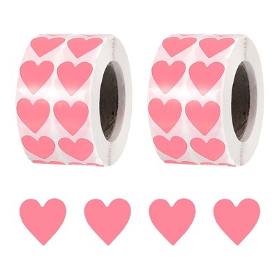 Unique Bargains Self-Adhesive Heart Decorations Sticker for Envelope Wedding 4000 Pcs