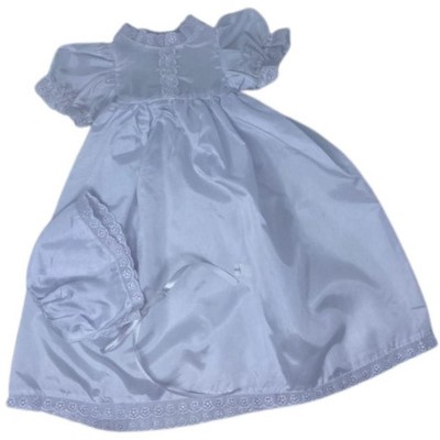Doll Clothes Superstore Long Christening Confirmation Wedding Dress Fits 18 Inch Girl And 15 Inch Baby Dolls