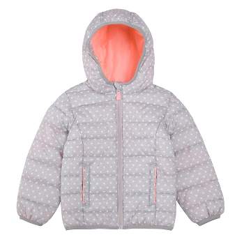 Rokka&Rolla Toddler Little Girls' Light Puffer Jacket Winter Coat