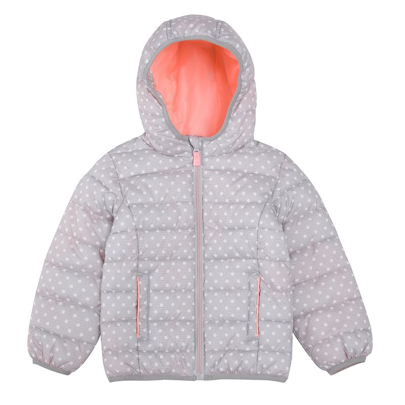 Rokka&Rolla Toddler Little Girls' Light Puffer Jacket Winter Coat, 1 of 11