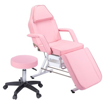 GlasFlength Seating Sets, Massage Tattoo Chair Set, Pink, 72.8"*24.4"*27.6"