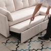 NicBex L-Shaped Chenille Reversible Sleeper Sectional Sofa with Storage Chaise for Living Room,Apartment,Office - 4 of 4
