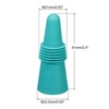 Unique Bargains Silicone Unbreakable Reusable Beverage Wine Caps 4 Pcs - 2 of 3