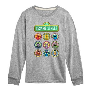 Boys' - Sesame Street - Elmo and Friends Long Sleeve Graphic T-Shirt - 1 of 3