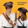 4E’s Novelty Brown Faux Leather Tricorn Hat - Pirate Costume for Men, Women & Kids, Pirate Accessories for Dress Up, Halloween Adult Pirate Costume - 2 of 4