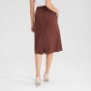 Women's Faux Suede Drawstring Midi A-Line Skirt - A New Day™ - 2 of 4