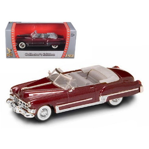 1949 Cadillac Coupe DeVille Convertible Burgundy Metallic 1/43 Diecast Car  by Road Signature