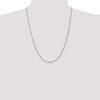 Black Bow Jewelry 2mm, 14k White Gold, Diamond Cut Solid Rope Chain Necklace - 2 of 4