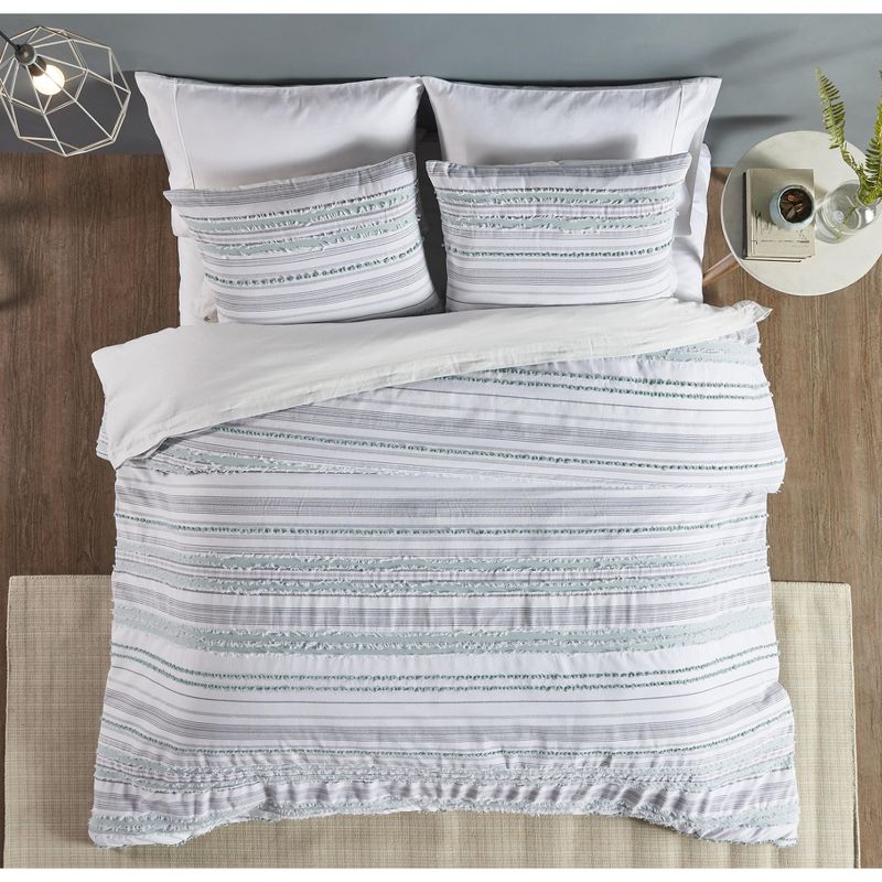 Diana Stripe Collection 100% Cotton Comforter Set - Better Trends, 3 of 7