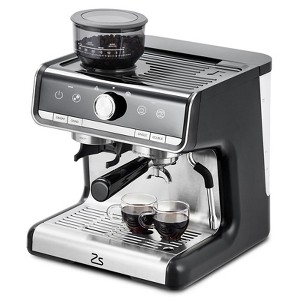 Professional Espresso Machine with Grinder, 20 BAR Pump, PID Temperature Control, Conical Burr Grinder, Milk Frother - 1 of 4