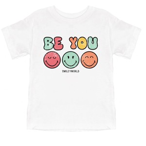 The Juniper Shop SmileyWorld Be You Groovy Toddler Short Sleeve Tee - 1 of 4