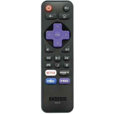 Anderic RR-LC-16 with GAME key for Sharp Roku Enhanced TV Remote Control