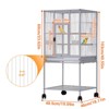 41" Large Bird Cage with Rolling Stand and Slide-Out Tray, Steel Frame Parrot Cage for Macaw Cockatiels Sun Parakeets Lovebird - 2 of 4