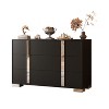 ModernLuxe 6-Drawer Dresser, Wood Chest of Drawers with Metal Handle, Mirrored Storage Cabinet for Bedroom - 3 of 4
