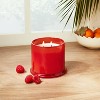 14oz Raspberry & Persimmon Glass Lidded Candle Red - Opalhouse™ designed with Jungalow™ - image 2 of 4