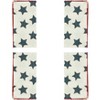 Saro Lifestyle Table Napkins with Whipstitch Star Design (Set of 4) - 3 of 4