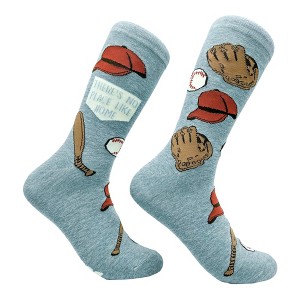 Crazy Dog T-Shirts Men's Theres No Place Like Home Socks Funny Baseball Plate Base Footwear - 1 of 4