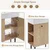 Whisen Modern Floating Bathroom Storage Cabinet Bathroom Vanity with Ceramic Sink and Left Side Storage - 4 of 4