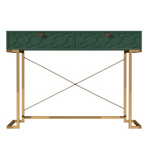 CLIHOME 42-in Modern/Contemporary Console Table, Writing Desk with 2 Drawers - 1 of 4