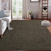 Area Rugs for Living Room Soft Faux Wool Modern Braided Print Rug Washable Rug Low Pile Non-Slip Carpet - 2 of 4