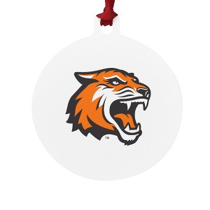 Rochester Institute of Technology Primary Logo Aluminum Holiday Christmas Tree Ornament  3.0" (7.6 cm) x 3.37" (8.6 cm) - 1 of 4