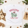 Simply Sage Market Women's Mistletoe Social Club Short Sleeve Garment Dyed Tee - 3 of 4