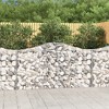 vidaXL Arched Gabion Basket 78.7"x11.8"x39.4"/47.2" - Sturdy, Weatherproof & Easily Assembled Protective Barrier Made of Galvanized Iron - 2 of 4