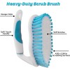 3 Pack Heavy-Duty Scrub Brush Set with Stiff Bristles, Grout Cleaning Brush for Bathroom, Bathtub, Kitchen and Tile - 3 of 4