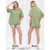 EXLURA Womens Summer Oversized T Shirts Casual Short Sleeve Loose Maternity Tops Crewneck Tunic Plus Gym Workout Top - 2 of 4