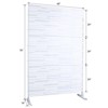 DSVIMOY Outdoor & Indoor Privacy Screen, Freestanding Decorative Privacy Screen for Deck Balcony Patio, White, 48"*76"*16" - 3 of 4