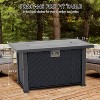 44 Inch Propane Fire Pit Table, 50000BTU Rectangle Fire Table with Cover & Rain Cover, Sturdy Steel and Iron Fence Surface, CSA Safety Certified - 2 of 4