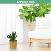 Unique Bargains Plastic Lightweight Modern Design Plant Pot Round 2 Pcs - 4 of 4