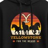 Women's - Yellowstone - Wild Horses Cropped Graphic Hoodie - 2 of 4