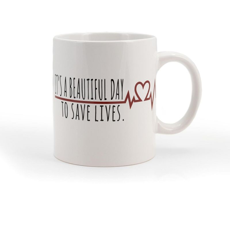 Surreal Entertainment Greys Anatomy Derek Coffee Mug | It's A Beautiful Day To Save Lives | 16 Ounces, 1 of 7