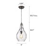 Chloe Lighting Brooklynn Transitional 1 Light Rubbed Bronze Ceiling Mini Pendant 9`` Wide - 4 of 4