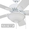 Portage Bay Viretta 42" Ceiling Fan with Light, Quiet Motor & Pull Chain, White - 4 of 4