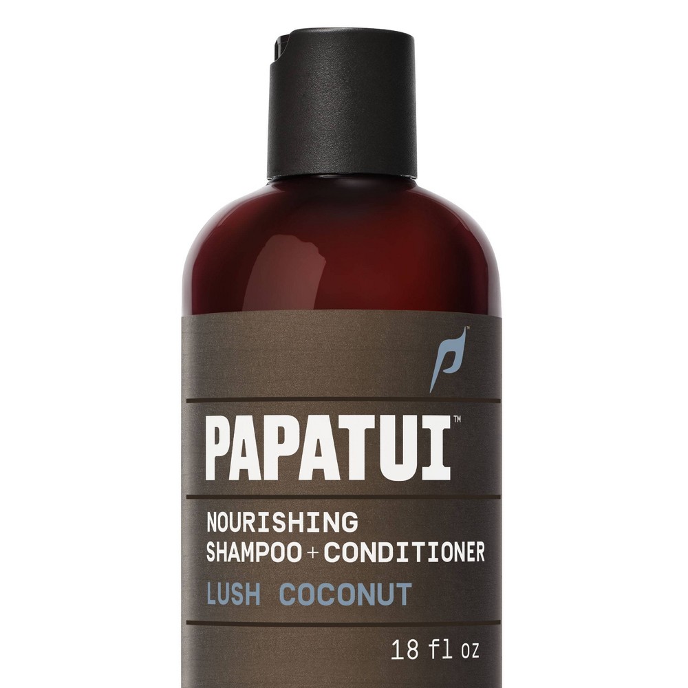 Photos - Hair Product Papatui Nourishing Men's Shampoo+Conditioner 2-in-1 Lush Coconut - 18 fl oz