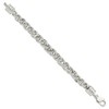 Black Bow Jewelry 9mm Sterling Silver Fancy Spiga Chain Bracelet, 7.75 Inch - 2 of 4
