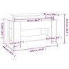vidaXL Coffee Table Concrete Gray 39.8"x19.3"x20.5" Engineered Wood - 3 of 4