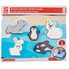 Hape: Polar Animal Tactile Puzzle - 6pc Wooden Sensory Toy, Ages 2+ - 2 of 4