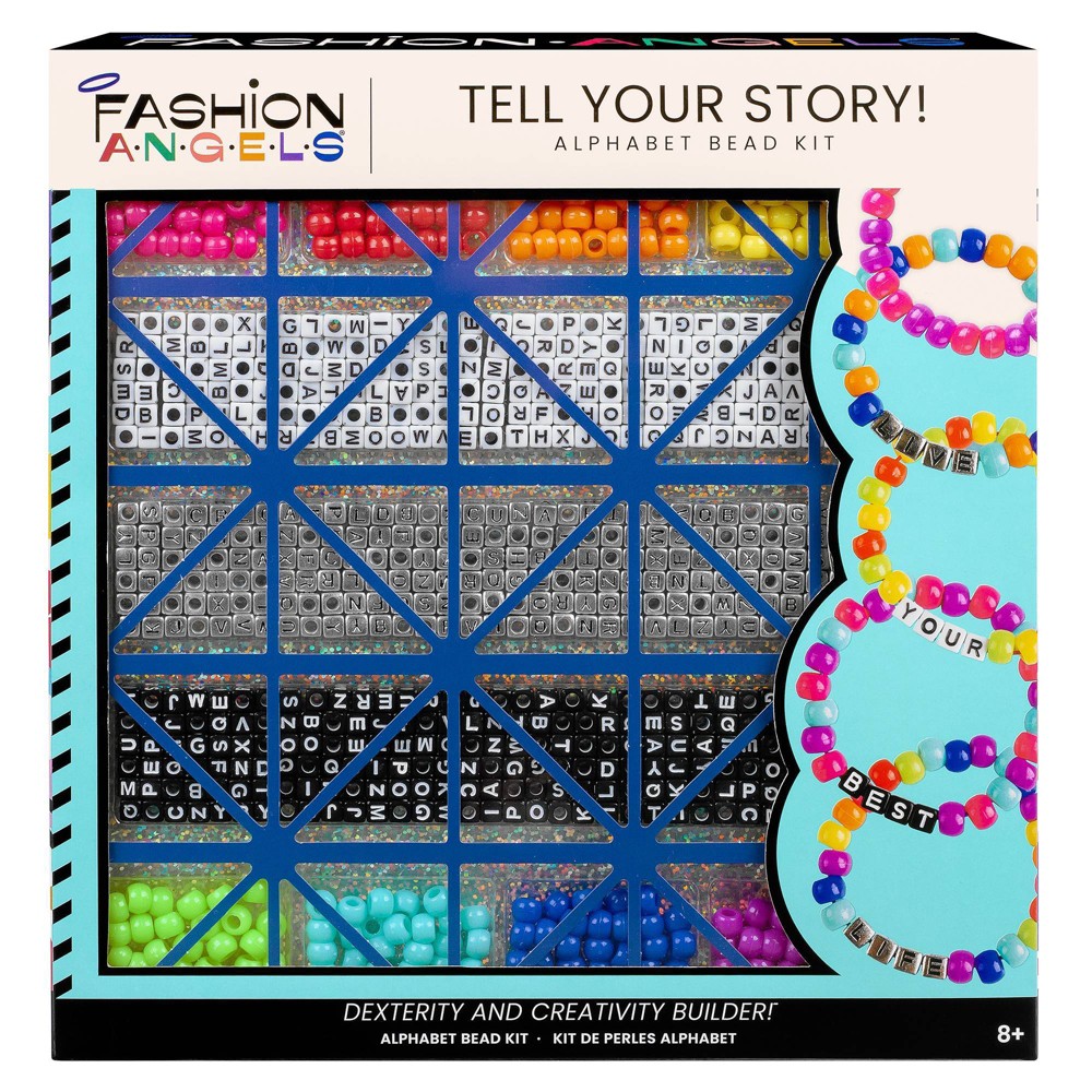 Photos - Accessory Fashion Angels 800+ Bead Tell Your Story Alphabet Bracelet Kit 
