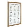 American Art Decor Classic Cocktails Printed Glass Framed Wall Decor - 2 of 4