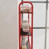 MaseiKar 6 Tier Storage Cart,Metal Kitchen Rolling Cart with Lockable Wheels & Baskets, Slim Storage Shelf for Kitchen,Bathroom,Laundry,Small Space - 2 of 4